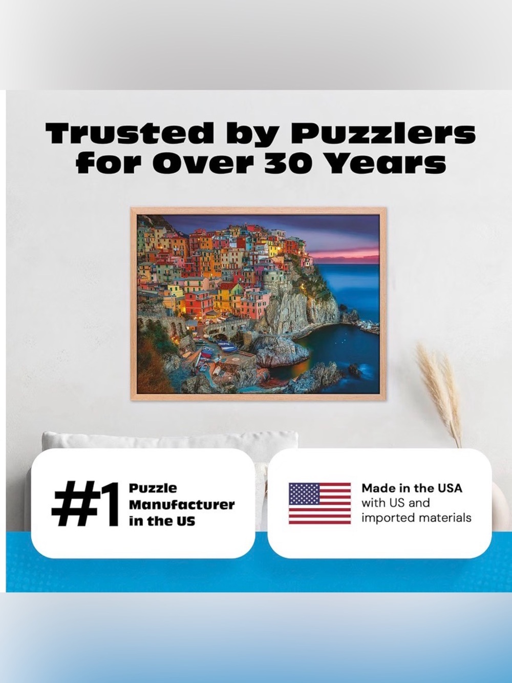 Cinque Terre Italy coastal puzzle-1000 pieces - Picture 6 of 8